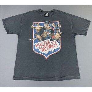 Rare Vintage Y2K WWE John Cena Hustle Loyalty Respect U Cant C Me Black XL Tee